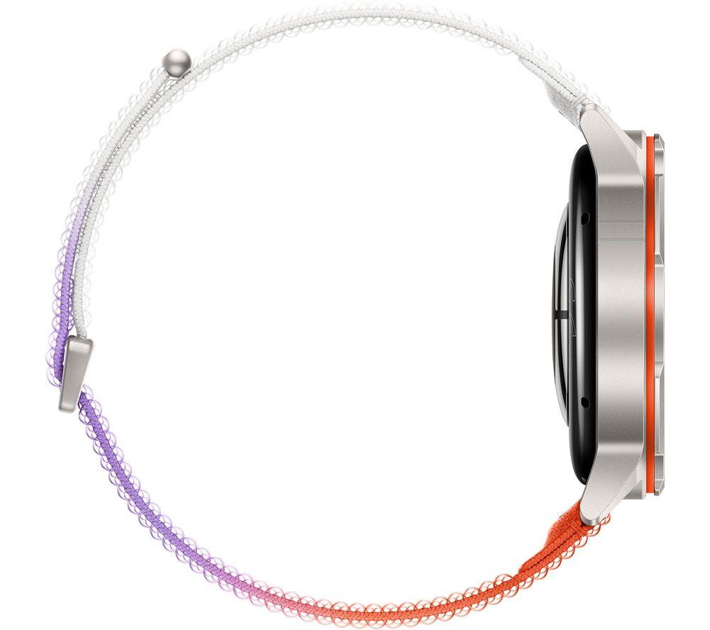 HUAWEI Watch GT Runner 2 - Titanium with Dawn Orange Woven Strap, 43.5 mm image number 6 of 6
