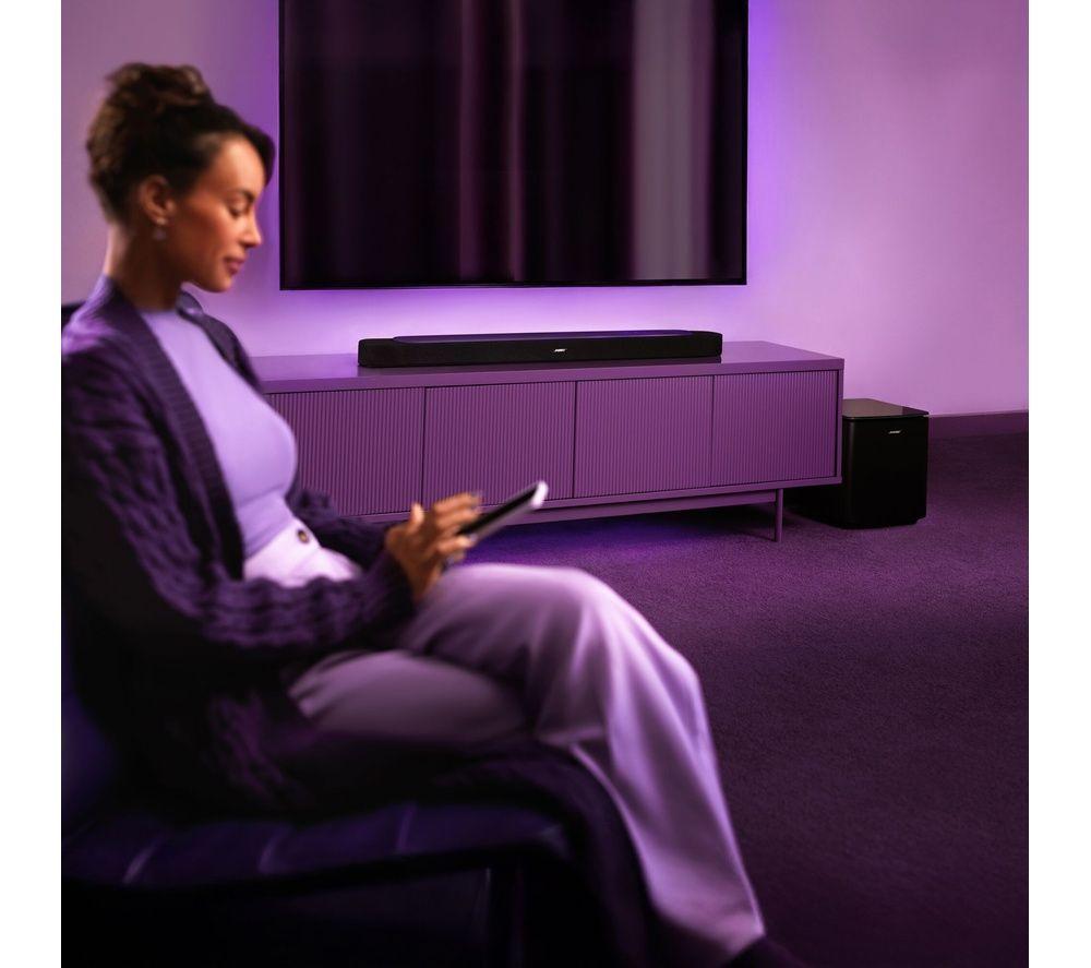 BOSE Lifestyle Ultra Soundbar & Lifestyle Ultra Subwoofer Bundle with Amazon Alexa - Black image number 8 of 9