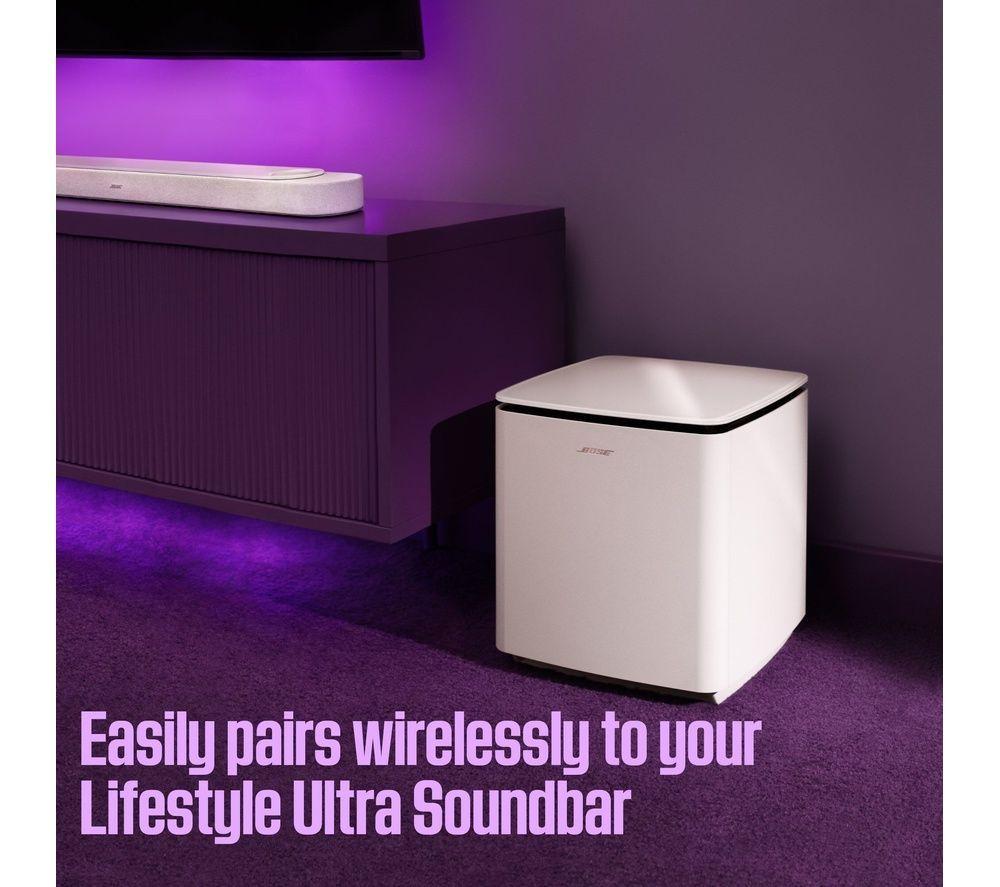 BOSE Lifestyle Ultra Soundbar & Ultra Subwoofer (White) Bundle image number 8 of 9