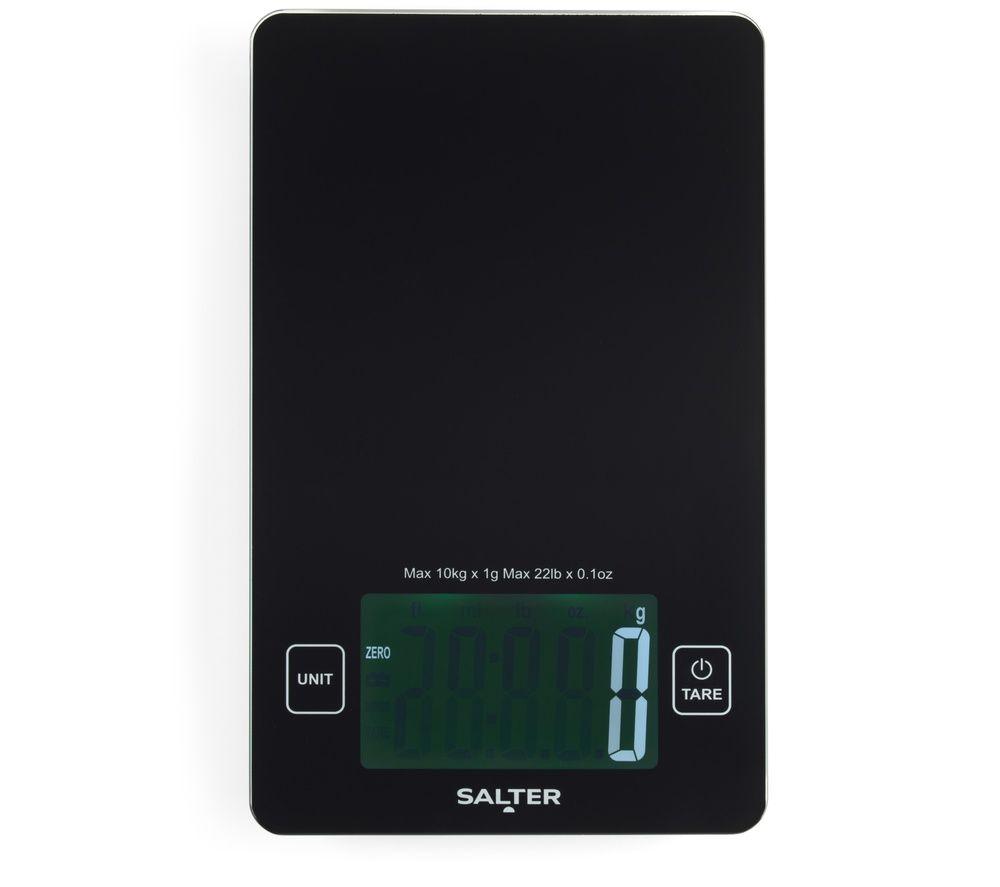 SALTER High-Capacity Electronic Kitchen Scale - Black image number 3 of 5