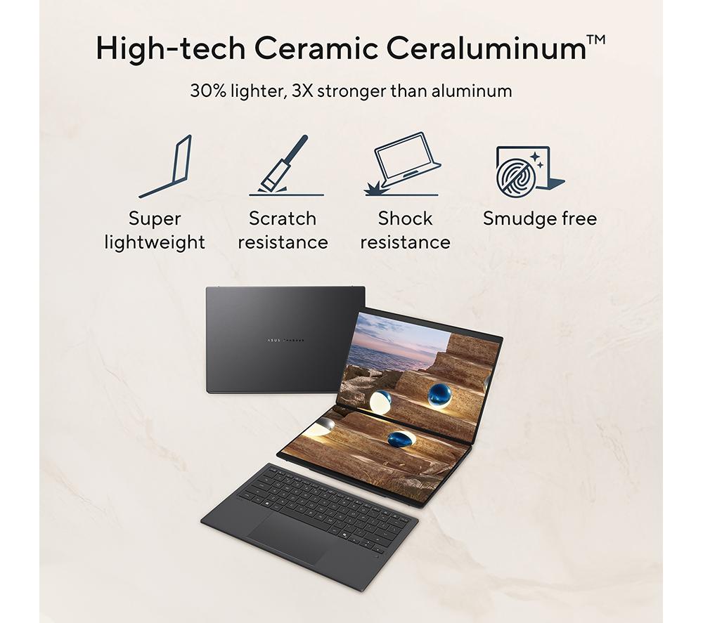 ASUS Zenbook Duo 14" 2 in 1 Laptop - Intel&reg; Core&trade; Ultra 9, 1 TB SSD, Grey image number 6 of 13