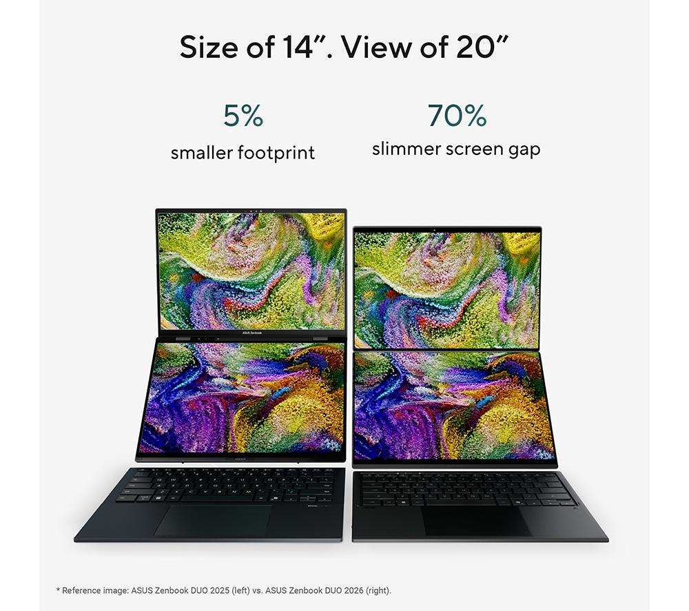 ASUS Zenbook Duo 14" 2 in 1 Laptop - Intel&reg; Core&trade; Ultra 9, 1 TB SSD, Grey image number 8 of 13