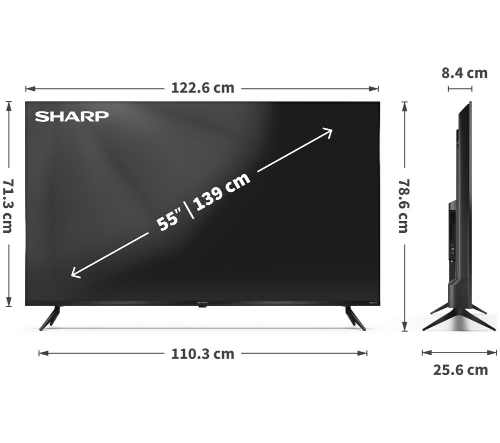 SHARP 4T-C50HJ6725K 50" Smart 4K Ultra HD HDR QLED TV image number 11 of 12