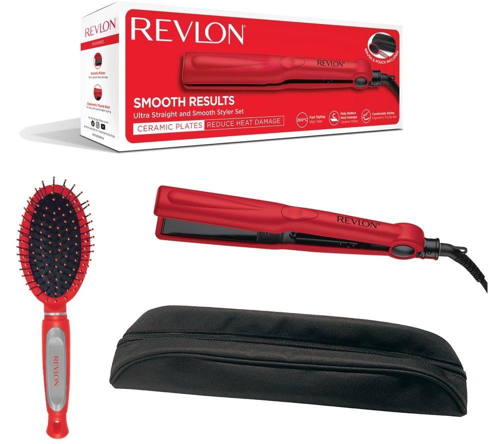 REVLON Ultra Straight and Smooth Styler Set - Red & Black image number 2 of 4