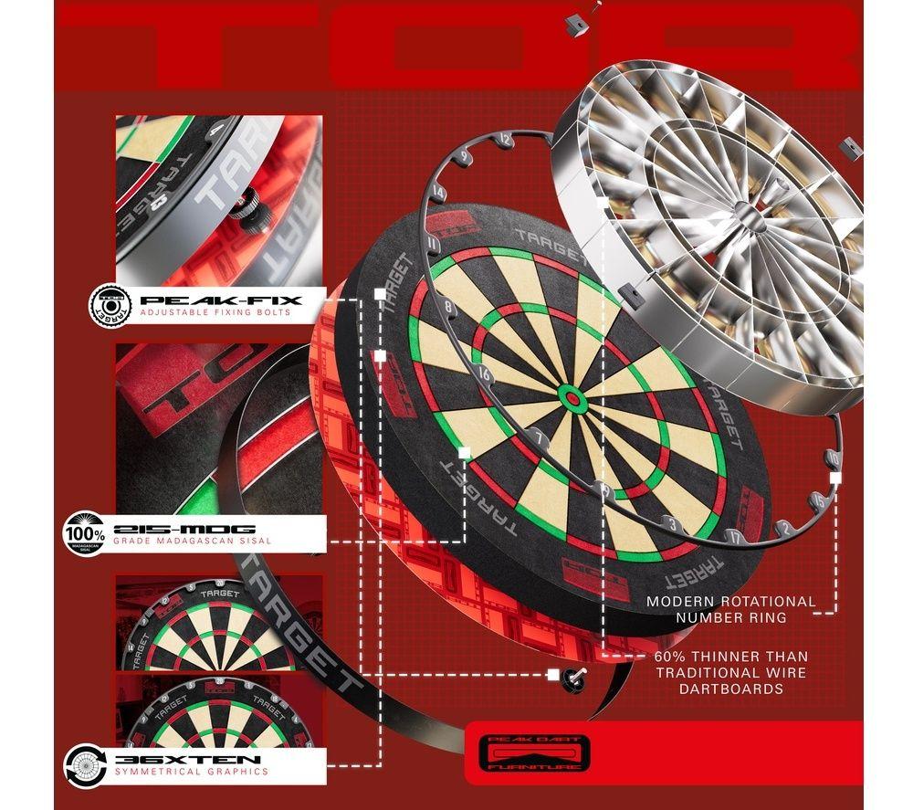 TARGET TOR Dartboard - Black & Red image number 3 of 4