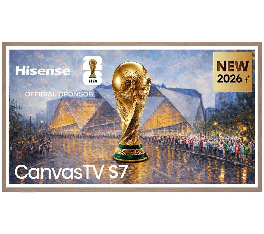 55inch Hisense Canvas S7S  QLED 4K Smart TV with Freely & Art Mode - 55S7STUK