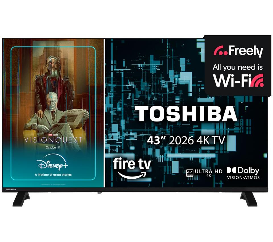 TOSHIBA 43UF2653DB 43” Smart 4K Ultra HD HDR LED TV