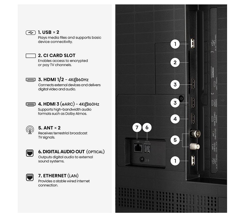 HISENSE A7S 50" QLED 4K Smart AI TV with Freely - 50A7STUK image number 13 of 15