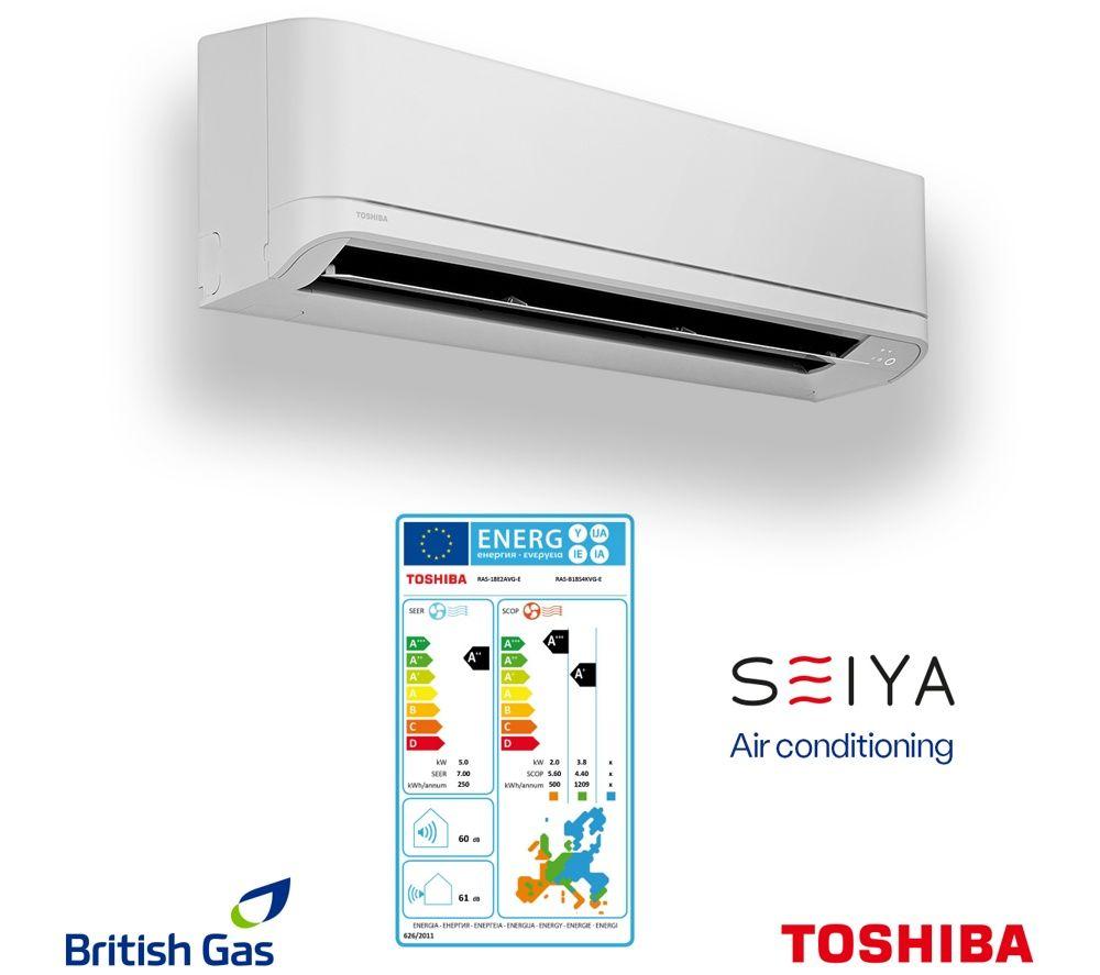TOSHIBA Seiya 5 kW Single Split Indoor Air Conditioning Unit - Includes delivery & installation by British Gas trusted partners image number 2 of 6
