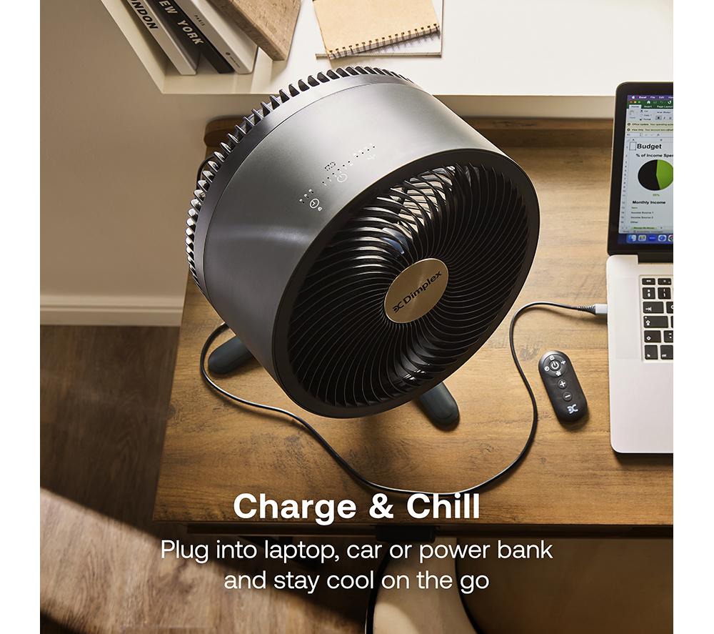 DIMPLEX DuoCool Smart 2-in-1 Cordless Fan - Titanium image number 8 of 16
