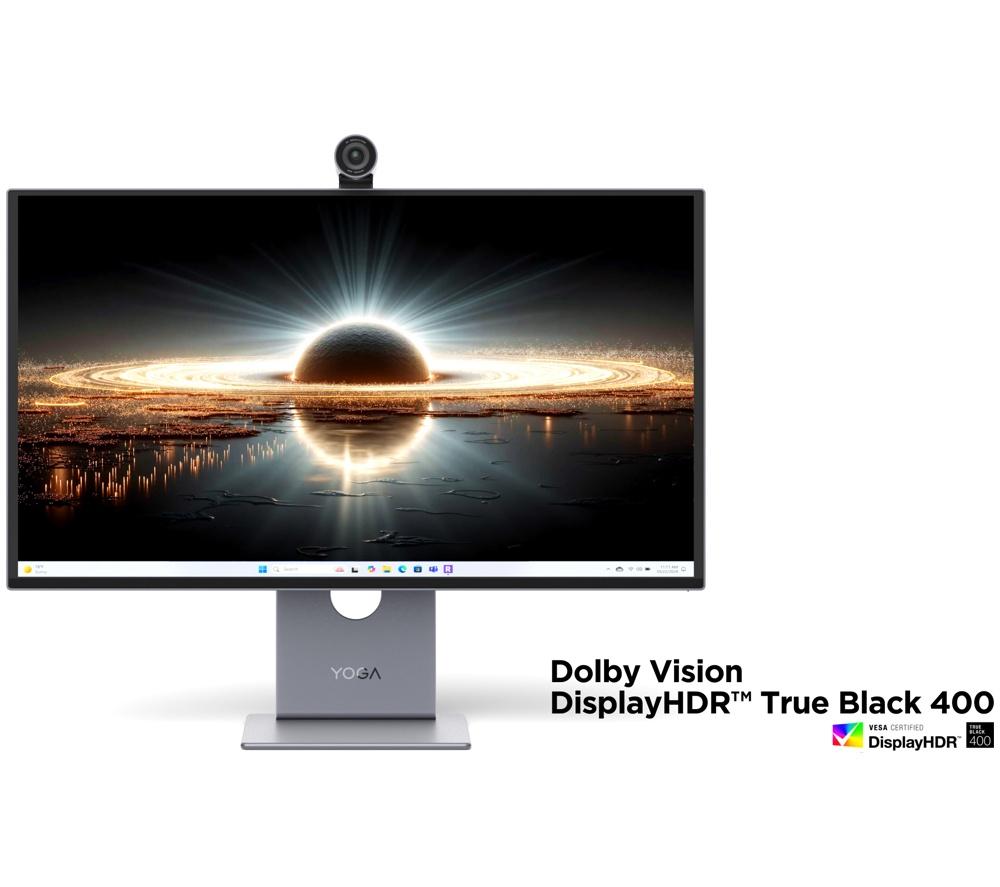 LENOVO Yoga Pro 27UD-10 4K 26.5" Ultra HD QD-OLED Monitor - Grey image number 6 of 8