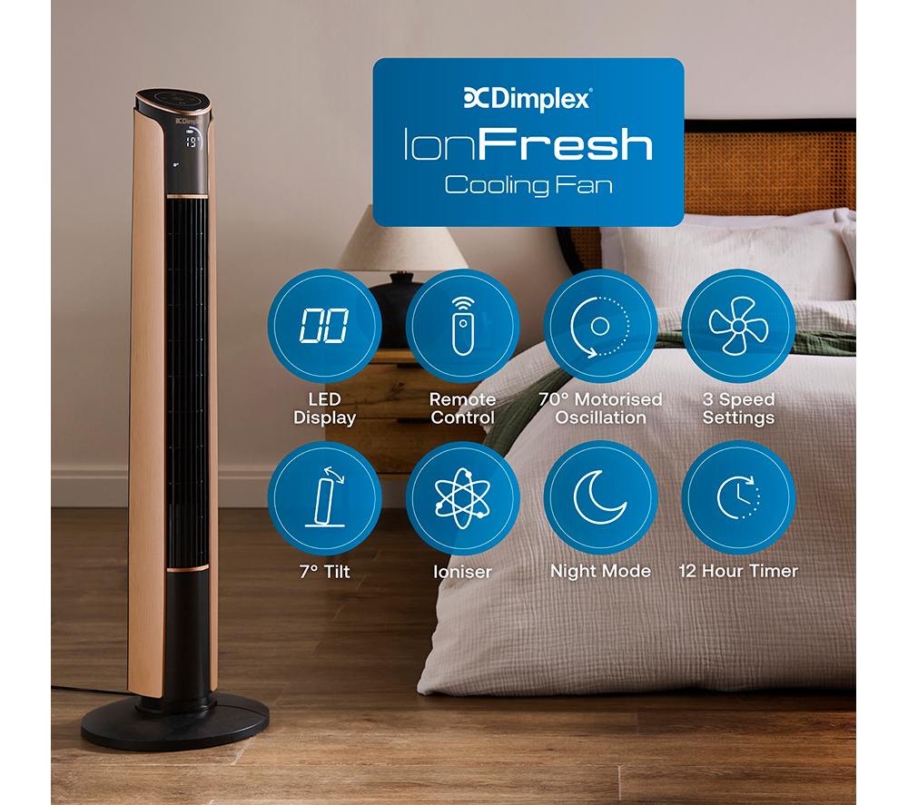 DIMPLEX Ion Fresh Cooling Tower Fan - Brushed Copper image number 8 of 11