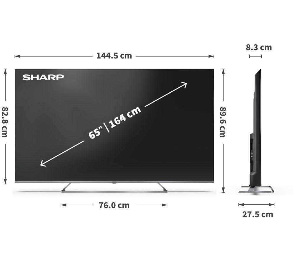 SHARP 4T-C65JP7265IB 65" Smart 4K Ultra HD HDR Mini LED TV image number 5 of 9
