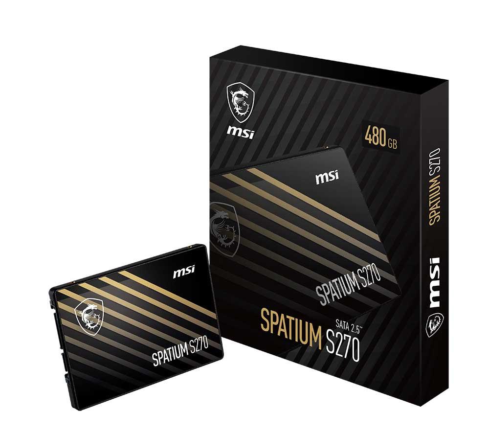 MSI Spatium S270 SATA 2.5inch Internal SSD - 480 GB