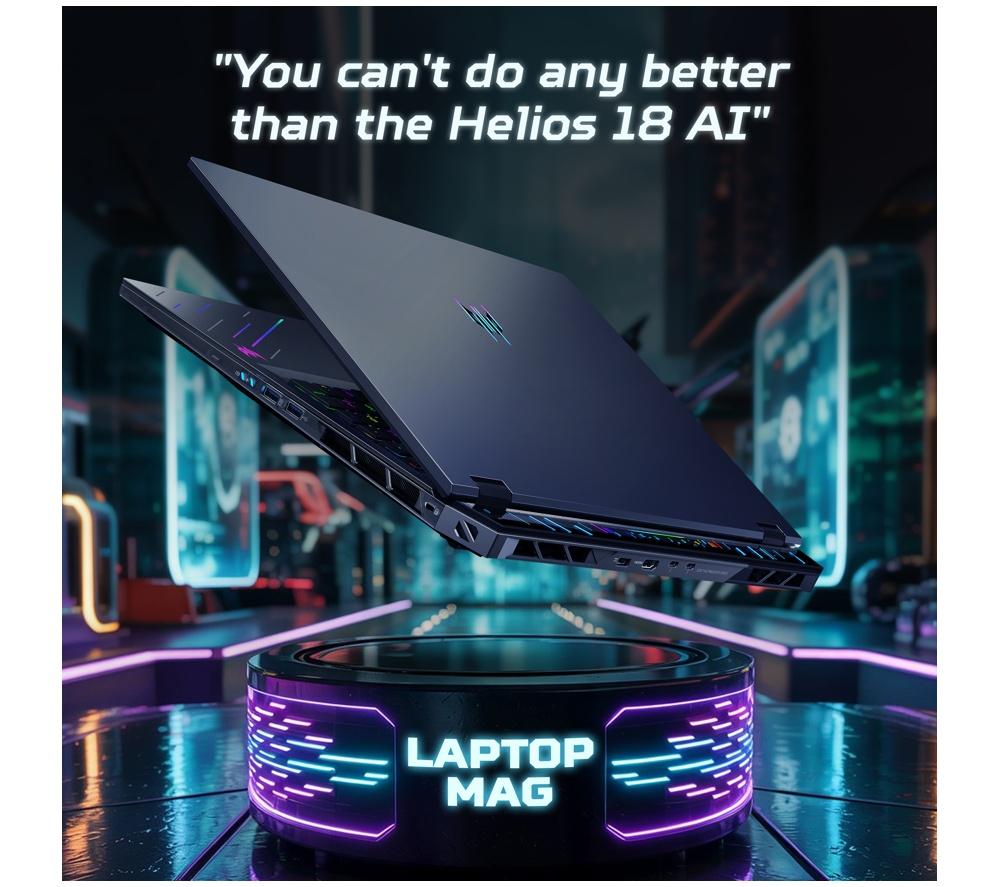 ACER Predator Helios 18 AI 18" Gaming Laptop - Intel&reg; Core&trade; Ultra 9, RTX 5080, 1 TB SSD image number 3 of 12