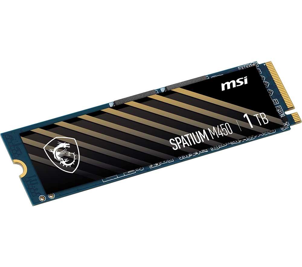 内蔵型SSD MSI M450 1TB NVMe M.2 SSD Buy MSI Spatium M450 M.2 Internal SSD – 1 TB | Currys