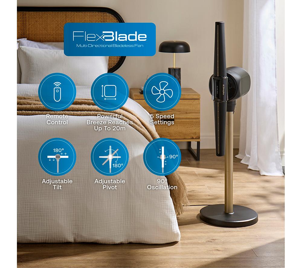 DIMPLEX DXACF002 FlexBlade Mult-Directional Bladeless Fan - Black image number 2 of 12