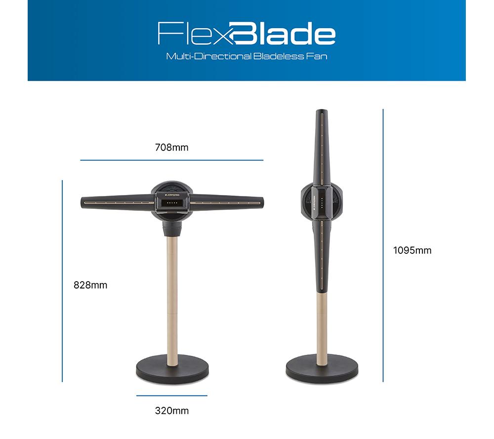 DIMPLEX DXACF002 FlexBlade Mult-Directional Bladeless Fan - Black image number 4 of 12