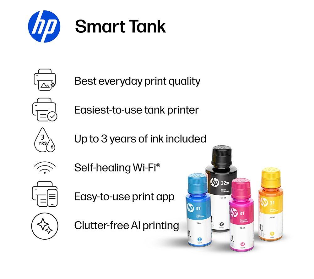 HP Smart Tank 6005 All-in-One Wireless Inkjet Printer image number 3 of 16