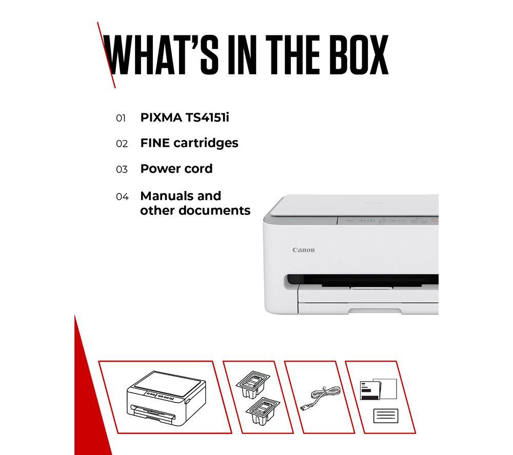 CANON PIXMA TS4151i All-in-One Wireless Inkjet Printer image number 7 of 10