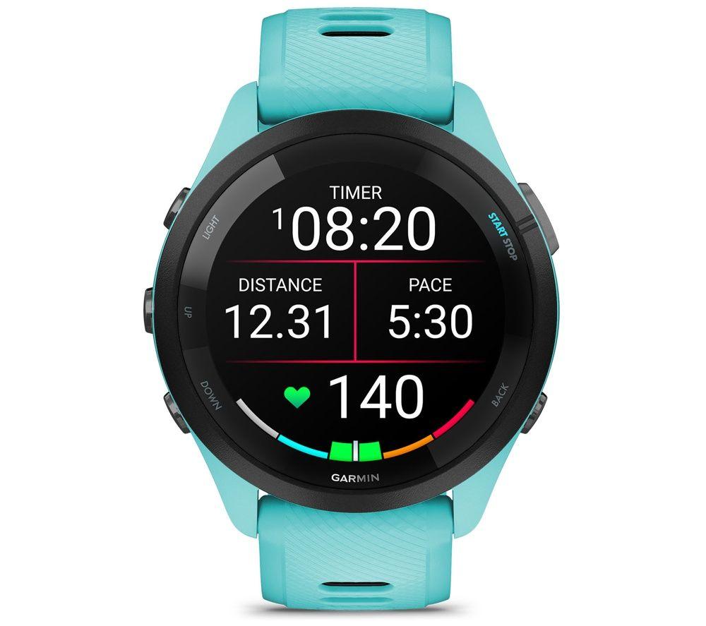 GARMIN Forerunner 265 Sports Watch - Aqua, 46 mm image number 3 of 8