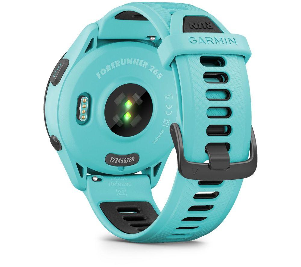 GARMIN Forerunner 265 Sports Watch - Aqua, 46 mm image number 4 of 8
