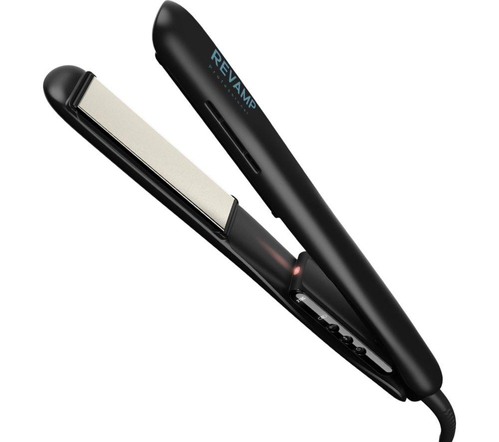 REVAMP ST-1850BK-GB Ion Shine Infrared Ceramic Hair Straightener &ndash; Black image number 2 of 5