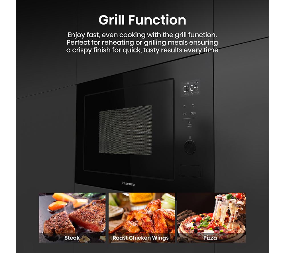 HISENSE BIM325G52BGUK Built-in Microwave with Grill - Black image number 4 of 20