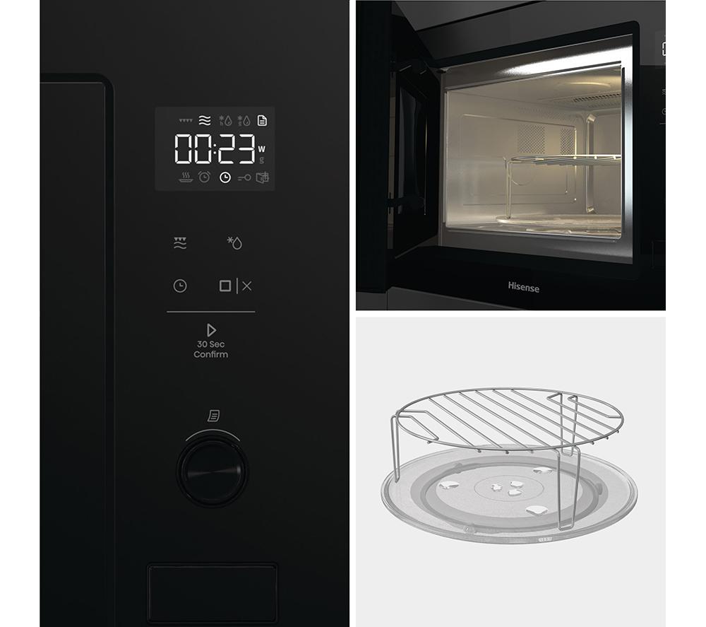 HISENSE BIM325G52BGUK Built-in Microwave with Grill - Black image number 12 of 20