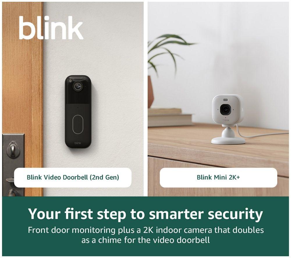 BLINK Home Security Starter Kit with Video Doorbell System & Mini 2K+ Security Camera Bundle image number 3 of 5