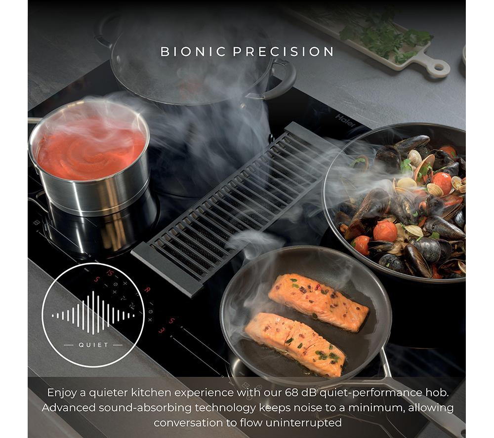 HAIER HAIH6IEMCF 60 cm Vented Electric Induction Hob - Black image number 6 of 8