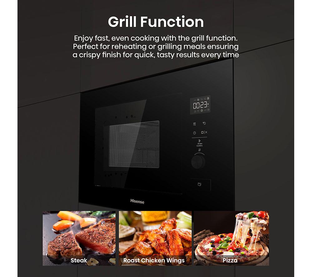 HISENSE BIM320G52BGUK Built-in Microwave with Grill - Black image number 4 of 20