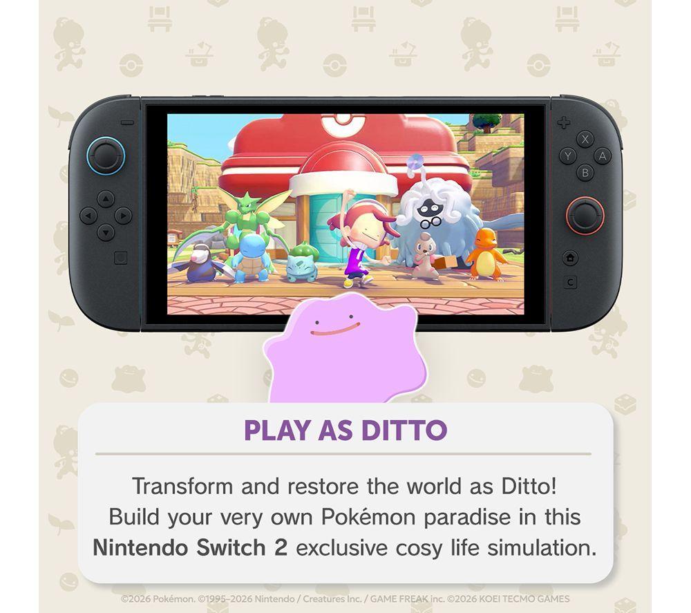 NINTENDO Switch 2, Pok&eacute;mon Pokopia & Mario Kart Backpack Buddies Bundle image number 8 of 16