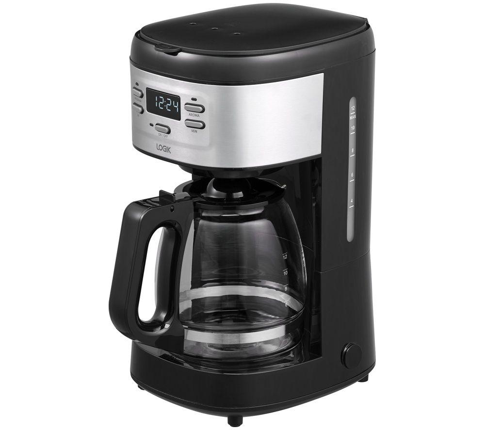 LOGIK L12DCB26 Filter Coffee Machine - Black & Stainless Steel