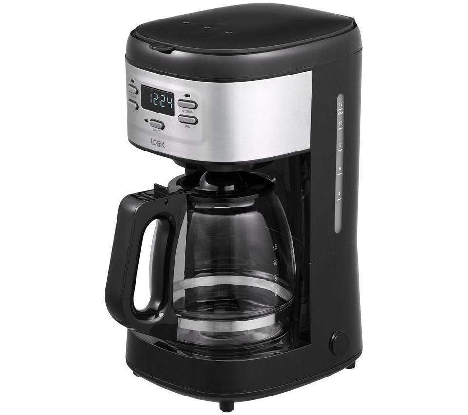 LOGIK L12DCB26 Filter Coffee Machine - Black & Stainless Steel