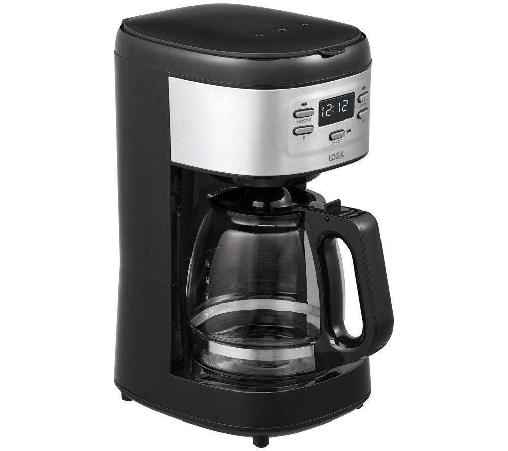 LOGIK L12DCB26 Filter Coffee Machine - Black & Stainless Steel image number 5 of 6