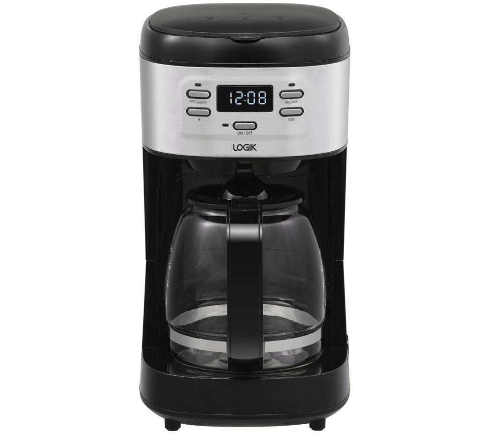LOGIK L12DCB26 Filter Coffee Machine - Black & Stainless Steel image number 6 of 6