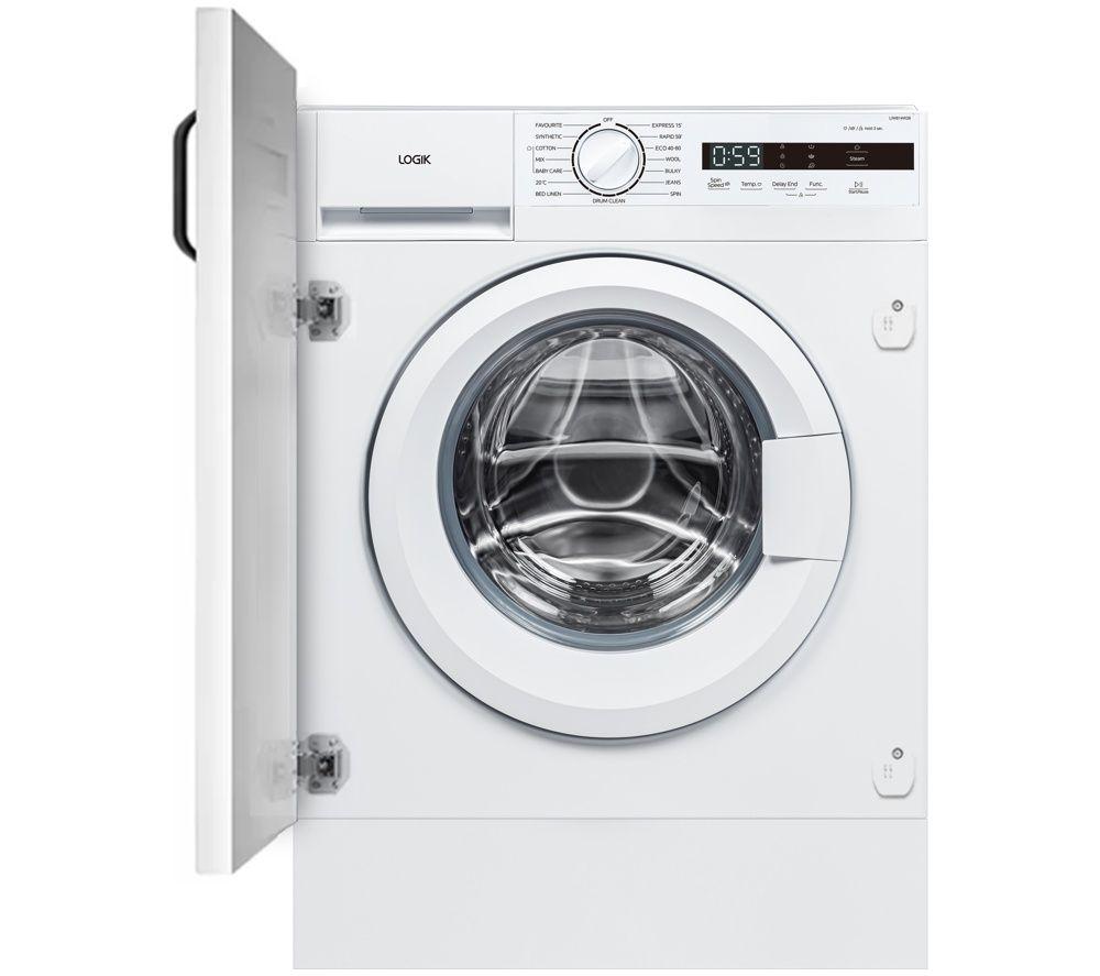 LOGIK Avant 06 LIW814W26 Integrated 8 kg 1400 Spin Washing Machine - White image number 2 of 11