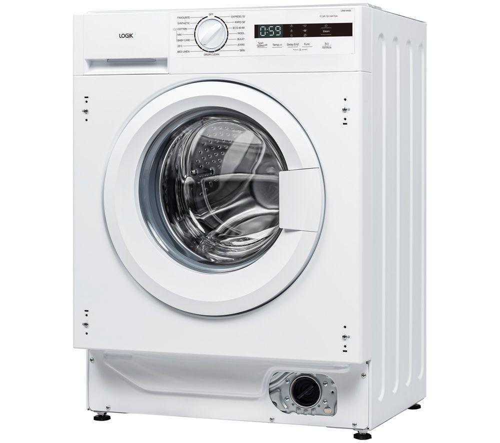 LOGIK Avant 06 LIW814W26 Integrated 8 kg 1400 Spin Washing Machine - White image number 3 of 11