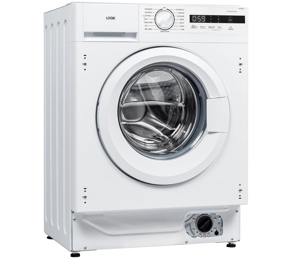 LOGIK Avant 06 LIW814W26 Integrated 8 kg 1400 Spin Washing Machine - White image number 4 of 11