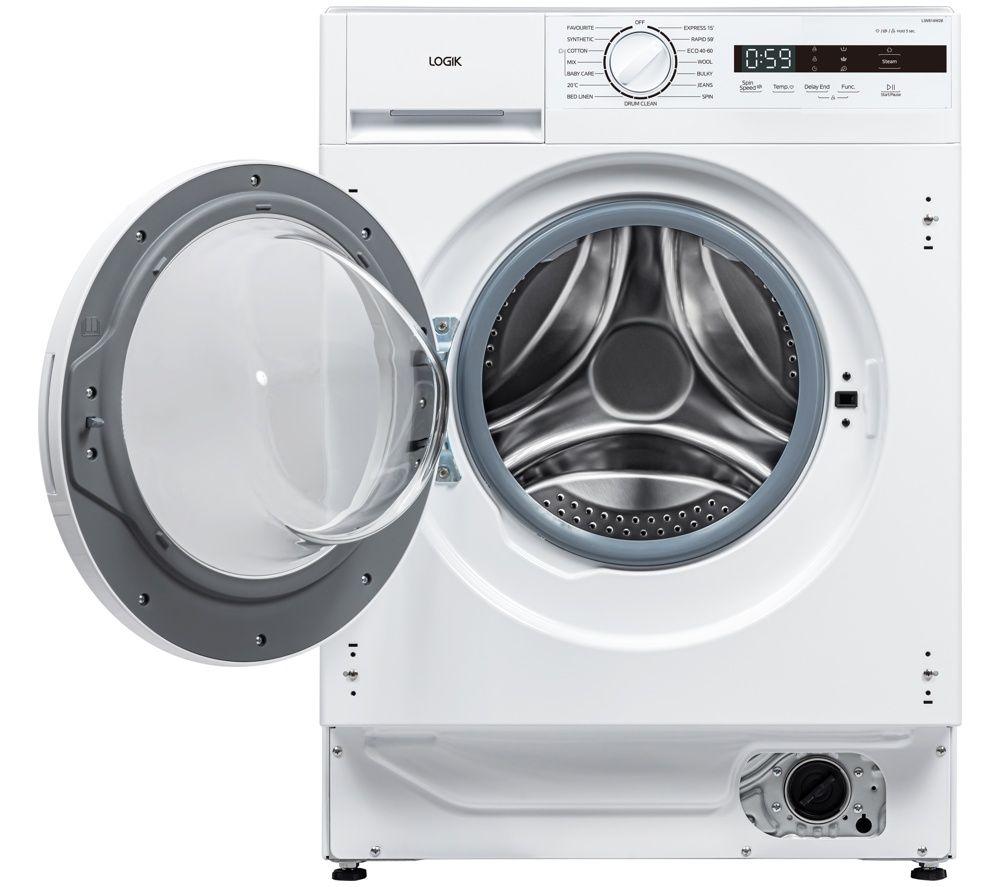 LOGIK Avant 06 LIW814W26 Integrated 8 kg 1400 Spin Washing Machine - White image number 6 of 11