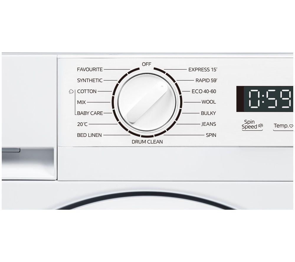 LOGIK Avant 06 LIW814W26 Integrated 8 kg 1400 Spin Washing Machine - White image number 7 of 11