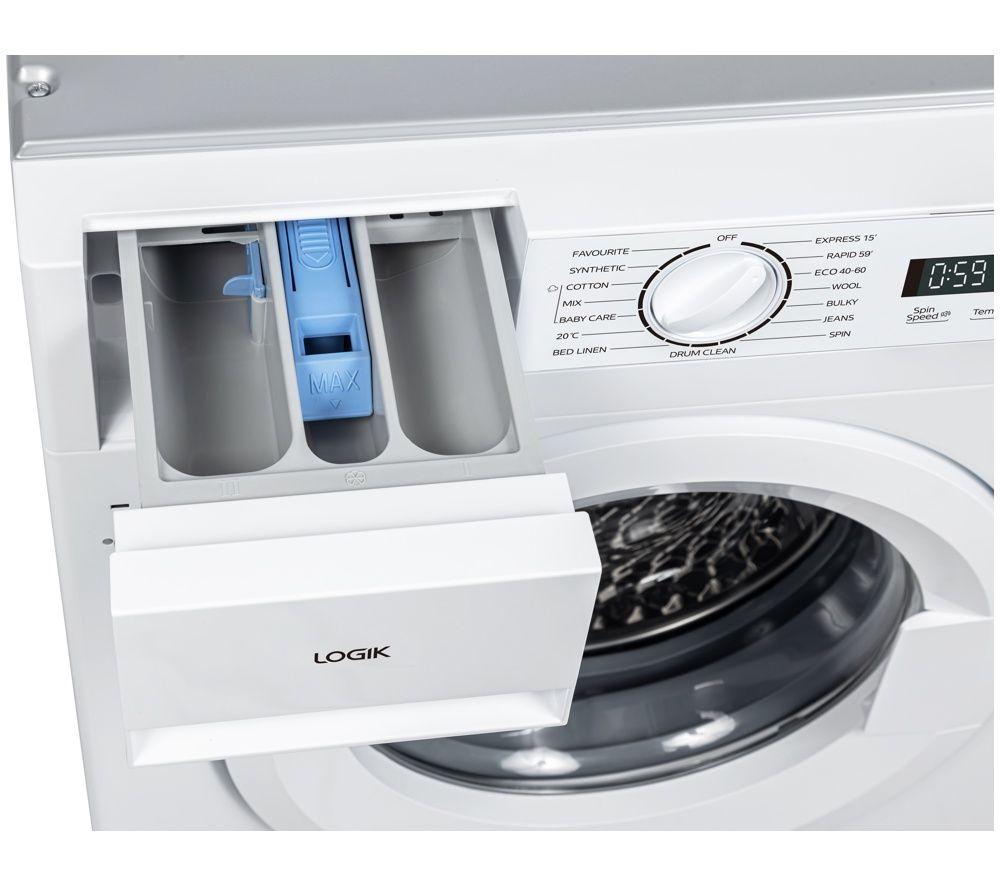 LOGIK Avant 06 LIW814W26 Integrated 8 kg 1400 Spin Washing Machine - White image number 8 of 11