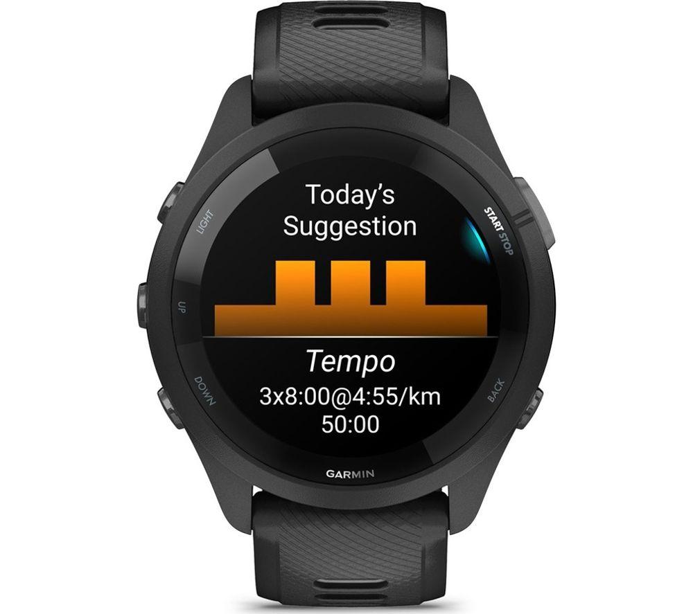 GARMIN Forerunner 265 Sports Watch - Powder Grey, 46 mm image number 8 of 8
