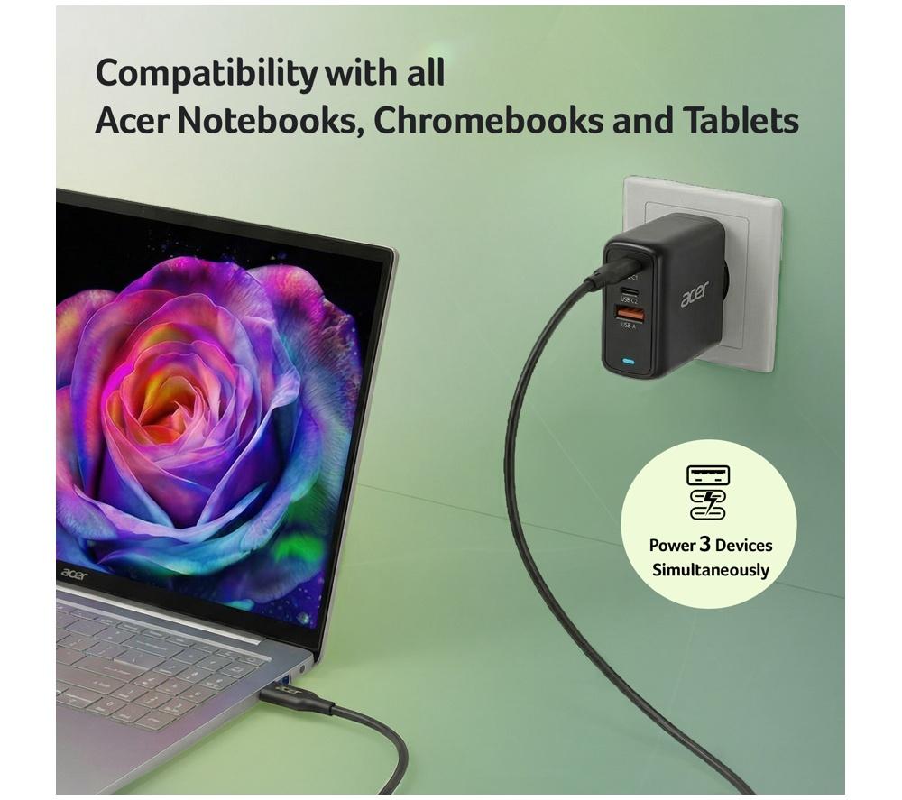 ACER 67 W GaN USB Type-C Charger - 2 m image number 5 of 7