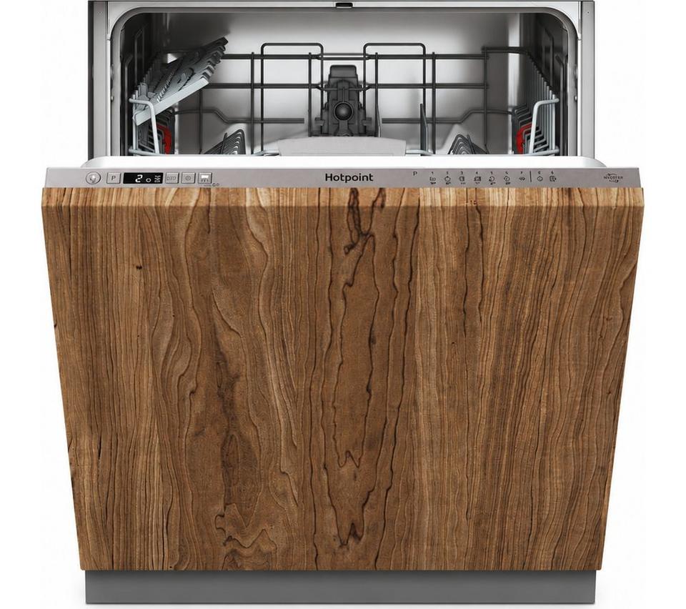 HOTPOINT ActiveDry HP2IFC14BN6UK Full Size Integrated Dishwasher - Silver