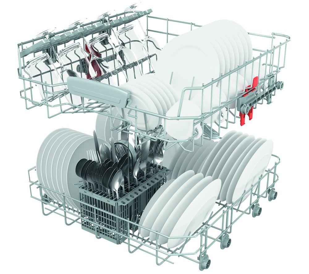 HOTPOINT ActiveDry HP2IFC14BN6UK Full Size Integrated Dishwasher - Silver image number 3 of 8