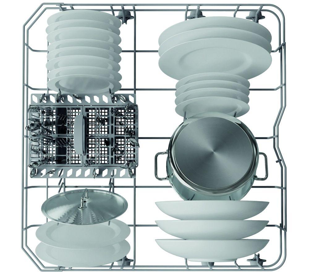 HOTPOINT ActiveDry HP2IFC14BN6UK Full Size Integrated Dishwasher - Silver image number 4 of 8