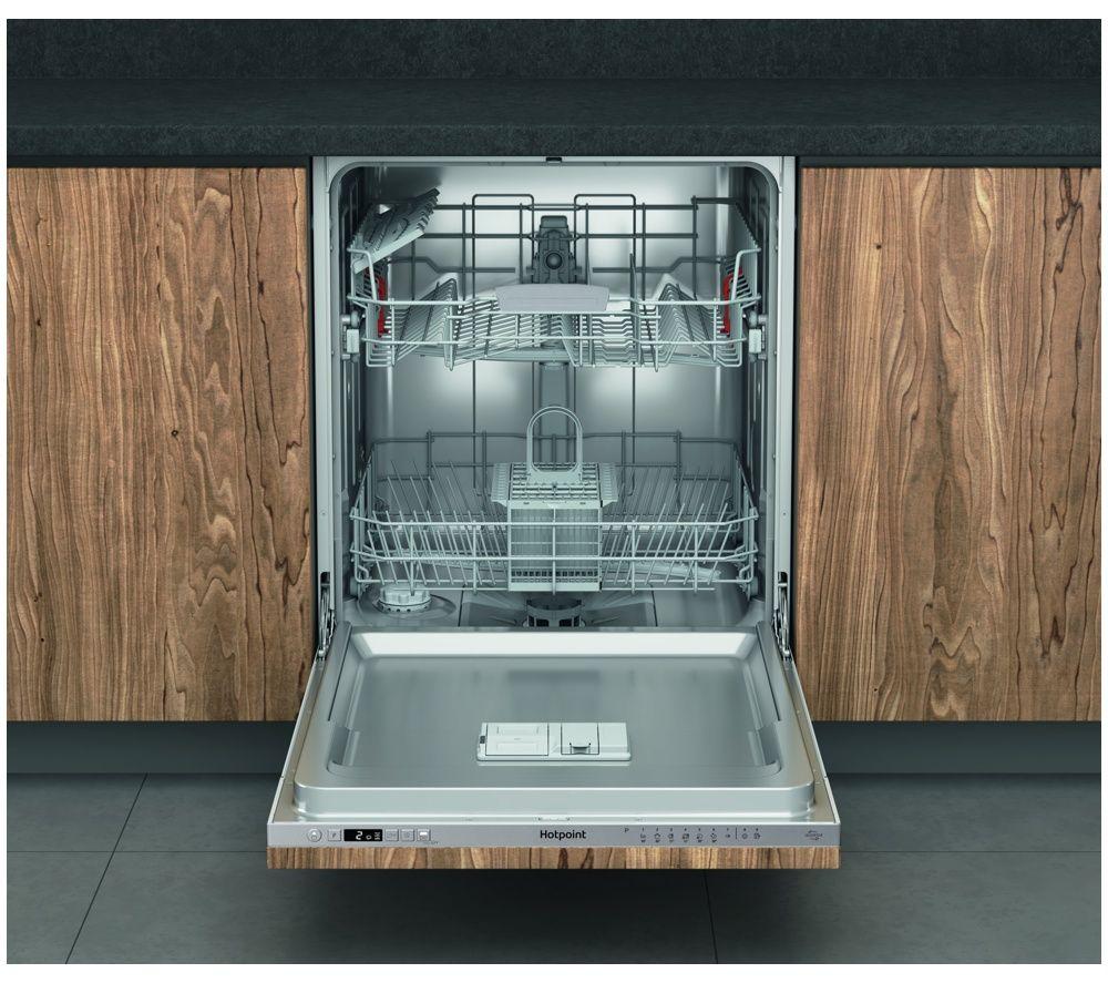 HOTPOINT ActiveDry HP2IFC14BN6UK Full Size Integrated Dishwasher - Silver image number 5 of 8