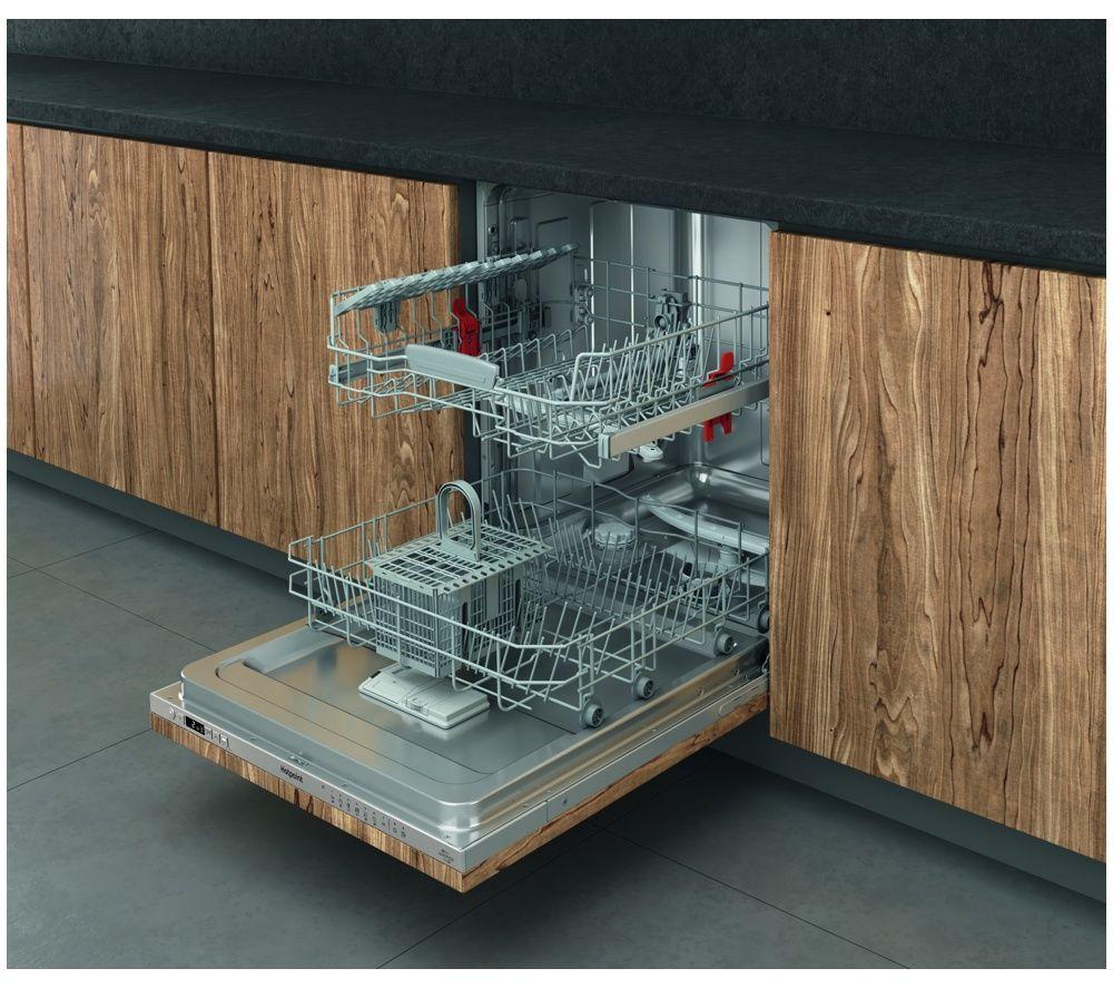 HOTPOINT ActiveDry HP2IFC14BN6UK Full Size Integrated Dishwasher - Silver image number 8 of 8